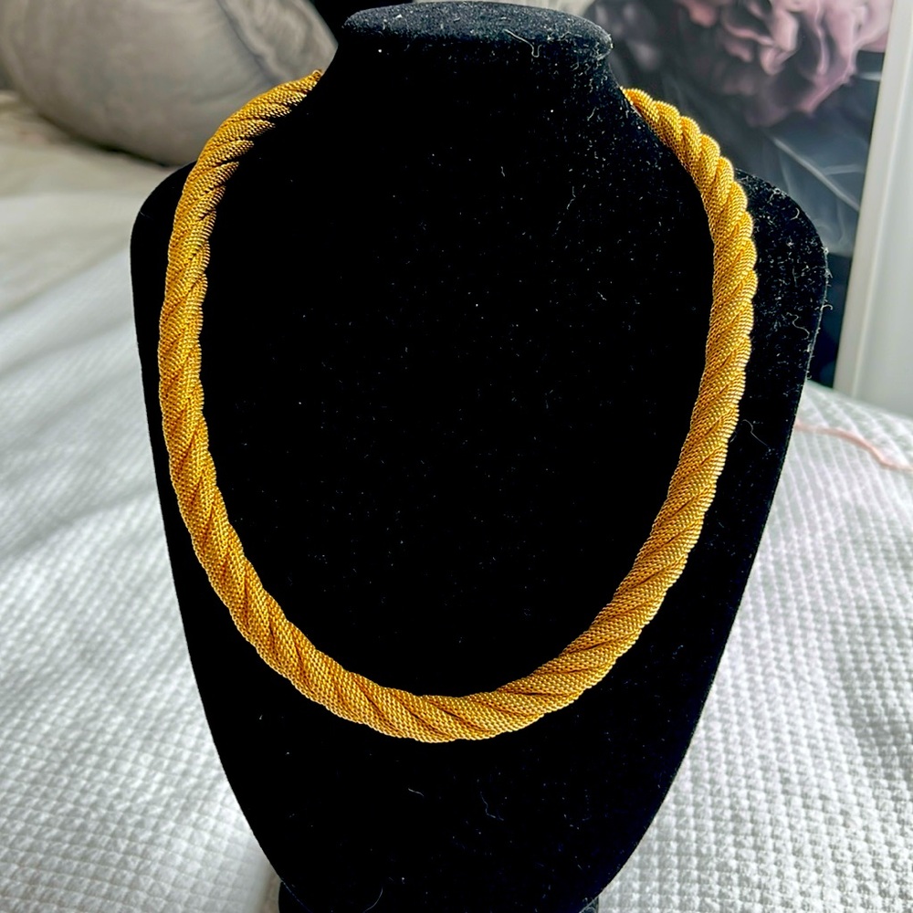 Vintage Hobé gold plated, choker necklace